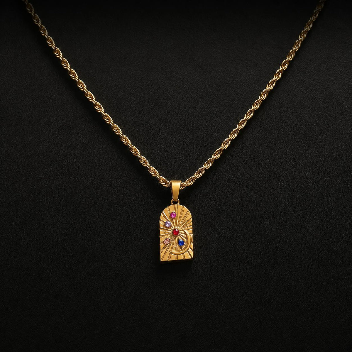 Celestial Rays Pendant Necklace