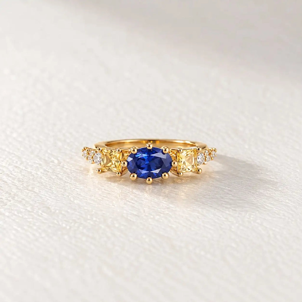 Blue Gemstone Ring of Too Dramatic