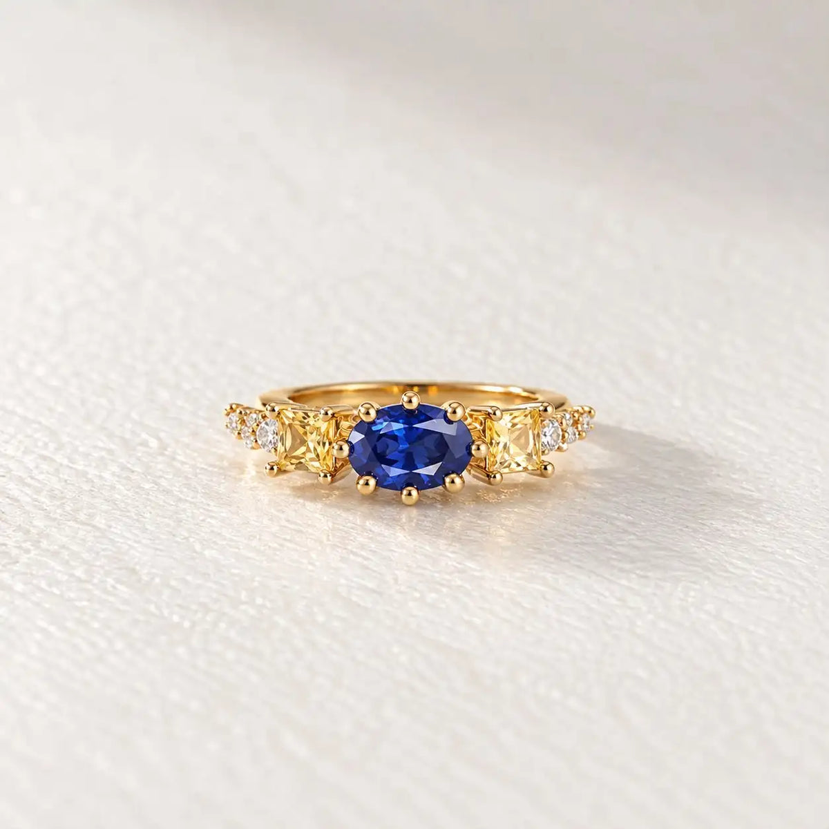 Blue Gemstone Ring of Too Dramatic