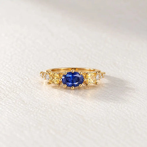 Blue Gemstone Ring of Too Dramatic