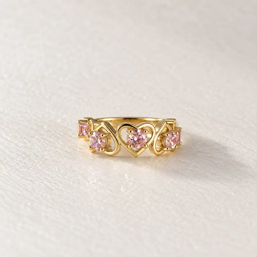 Blush Heart Gemstone Ring of Too Dramatic