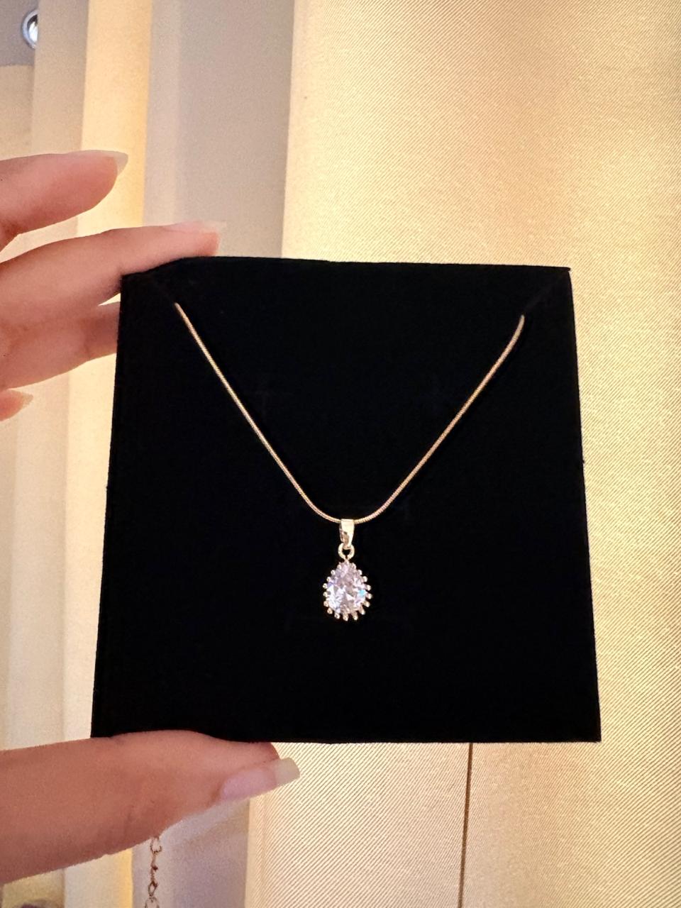 Teardrop Sparkle Necklace