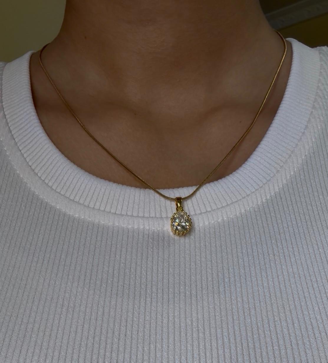 Teardrop Sparkle Necklace