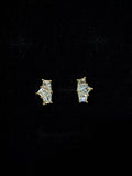 Crystal Crown Stud Earrings