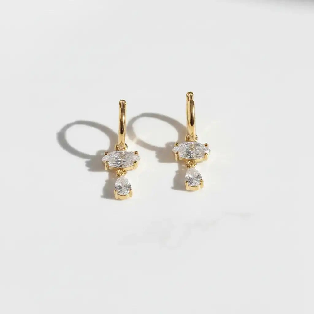 Crystal Drop Earings of Too Dramatic