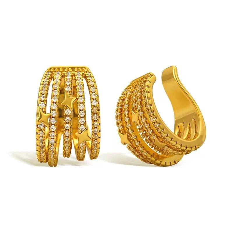 Celestial Crystal Ear Cuff