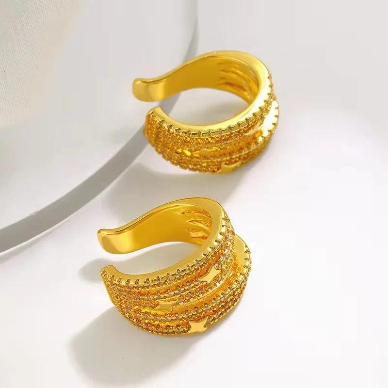 Celestial Crystal Ear Cuff