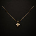 Four Petal Crystal Necklace