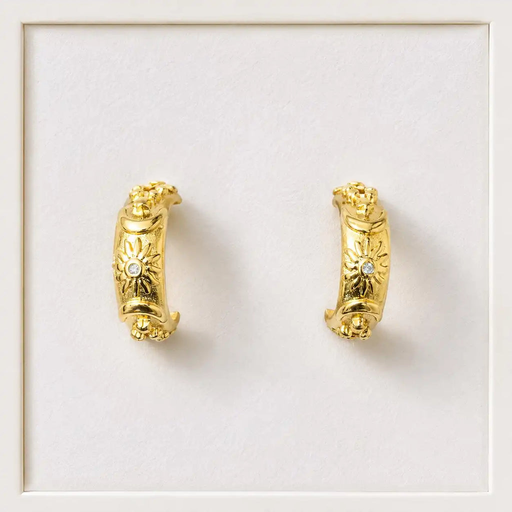 Golden Hoop Earrings