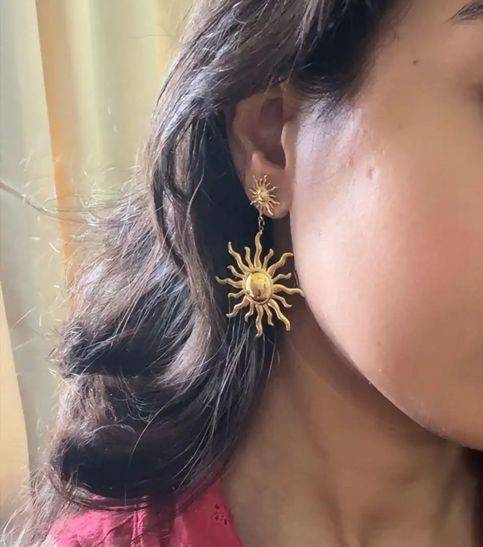 Golden Sun Earrings