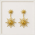 Golden Sun Earrings of Too Dramatic