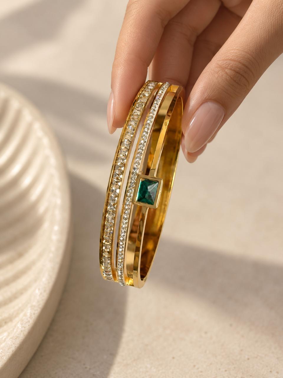 Emerald Luxe Cuff