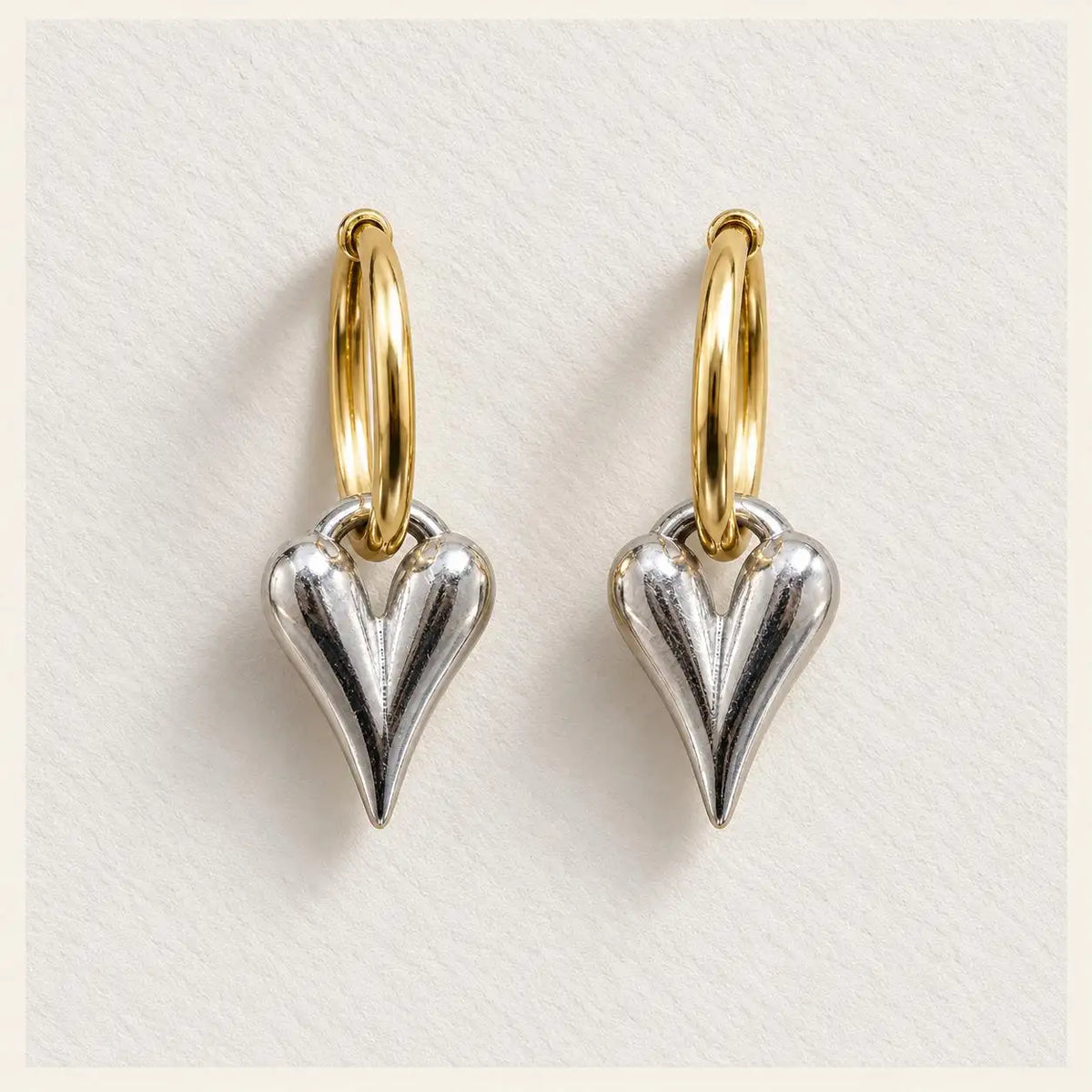 Heart Drop Earrings of Too Dramatic