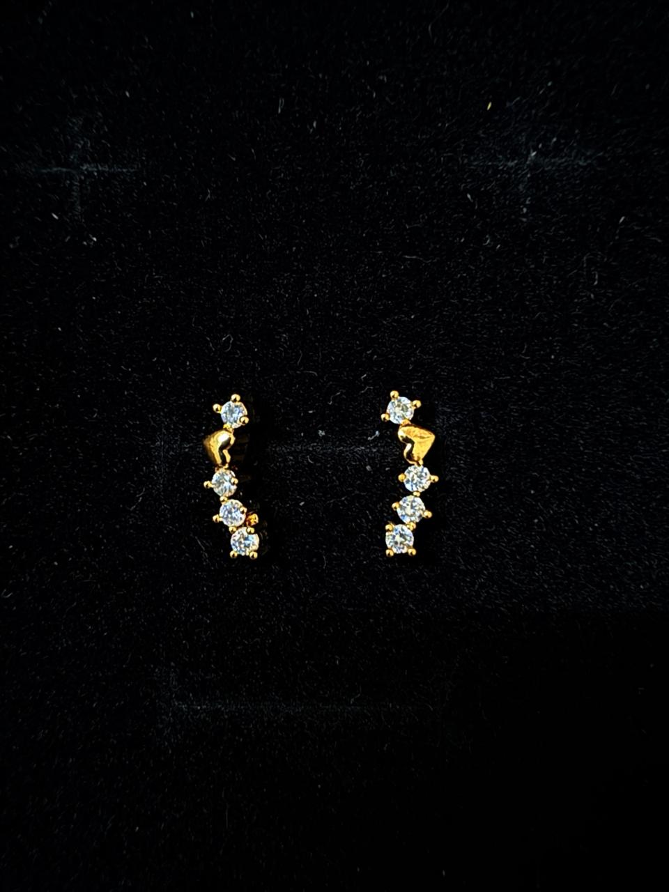 Celestial Curve Crystal Earrings
