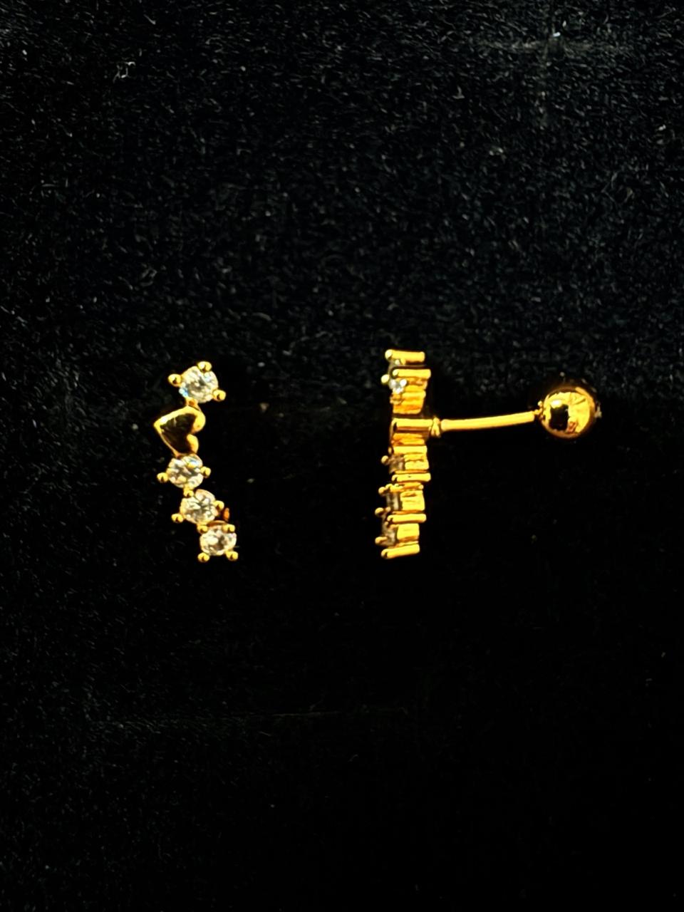 Celestial Curve Crystal Earrings