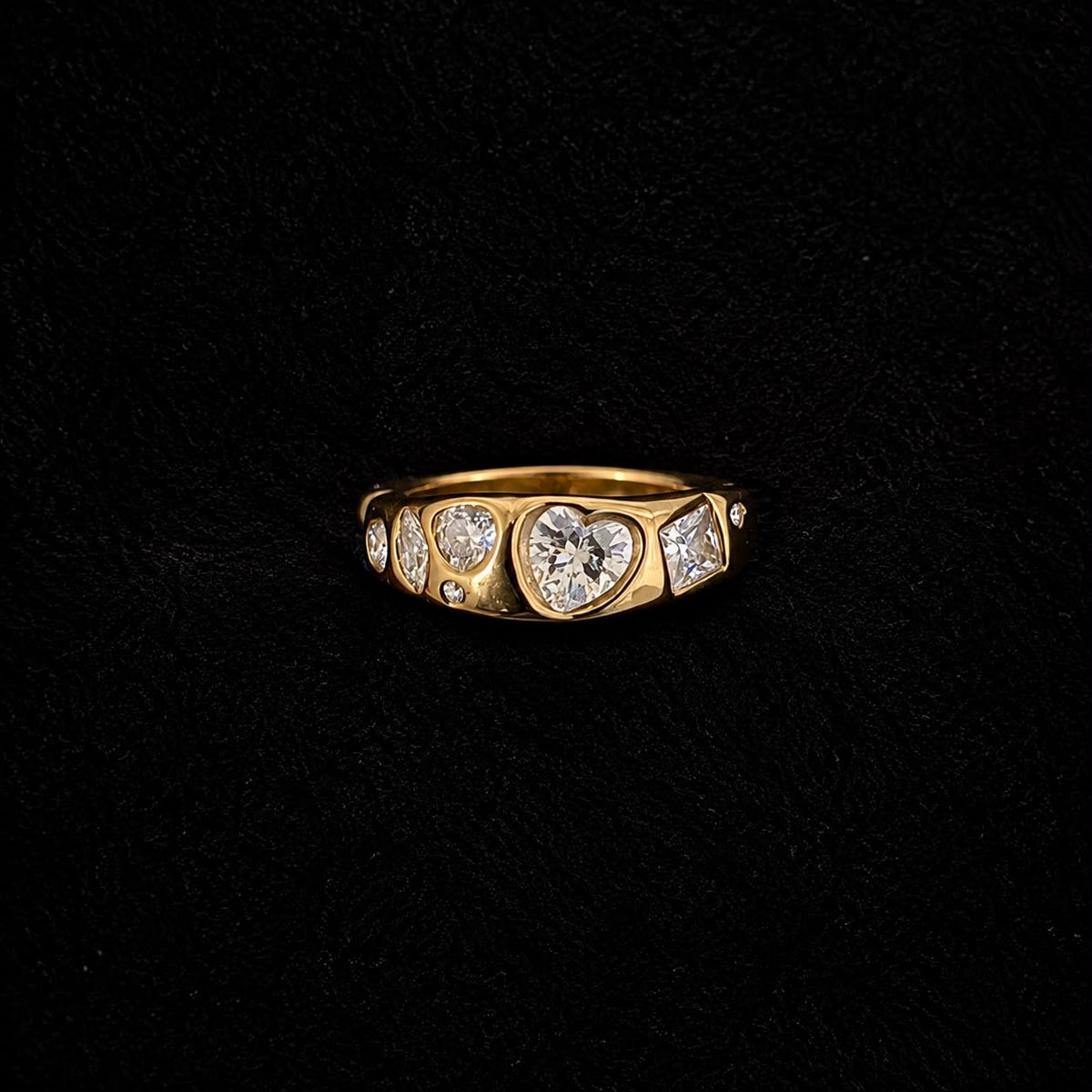 Heartstone Statement Ring