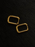 Luna Rectangle Hoops of Too Dramatic