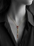 Rainbow Gemstone Drop Necklace